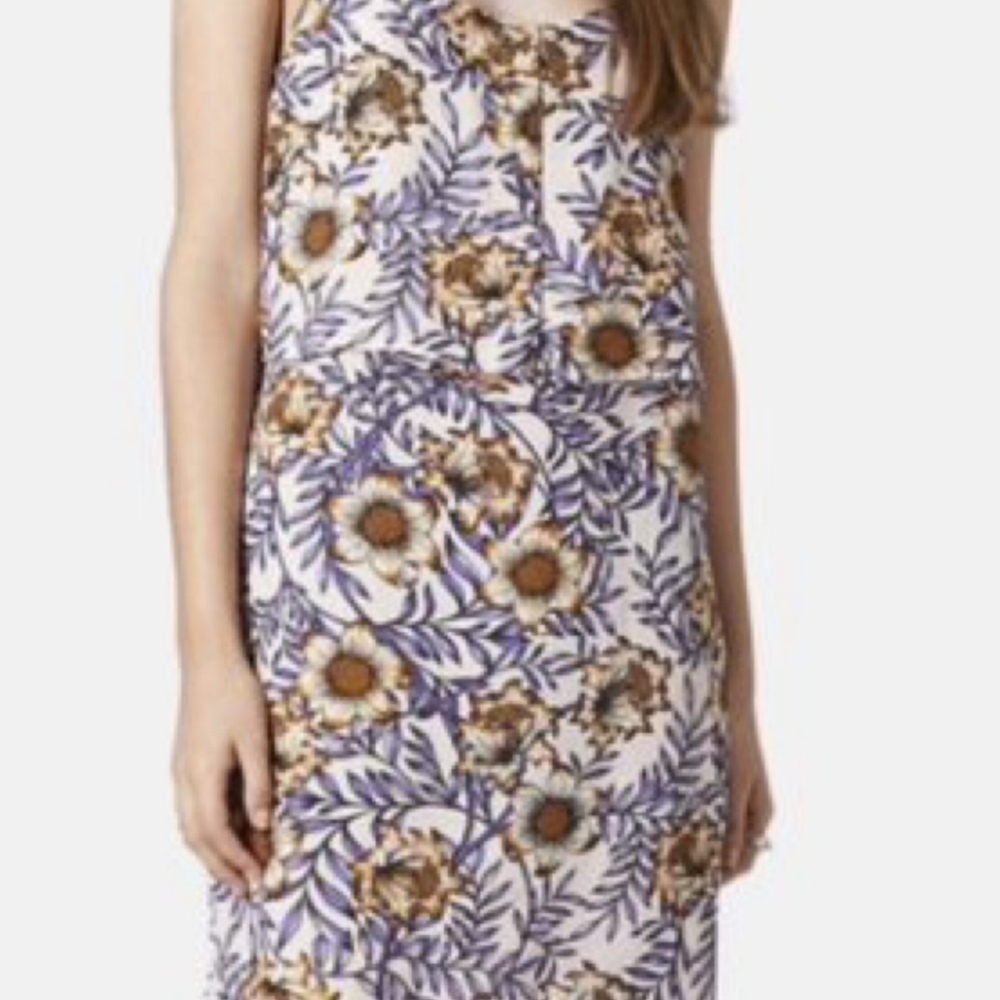 Topshop mini floral dress petite 2